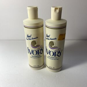 Vintage 1984 Extra Body For Fine Hair Fresh Scent Ivory Shampoo 15 Oz -2 Bottles